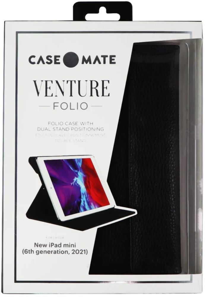 Case-Mate Venture Folio Tablet Case for Apple iPad Mini (6th Gen) - Black by Case-Mate - Image 7