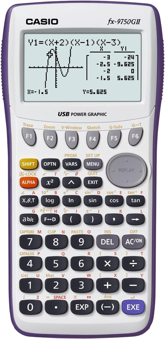 Casio FX-9750GII Graphing Calculator - White by Casio - Refurbished - Very Good condition - US$34.98