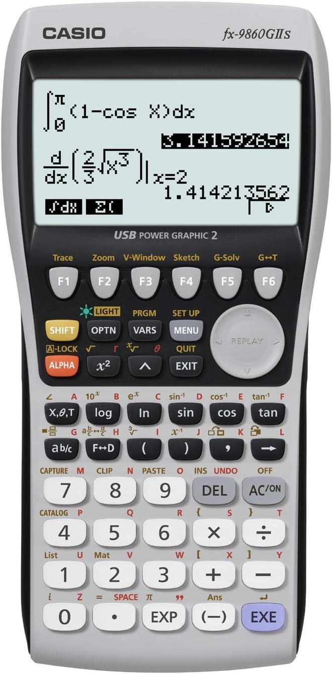 Casio FX-9860GII Graphing Calculator - Black by Casio - Refurbished - Very Good condition - US$86.48