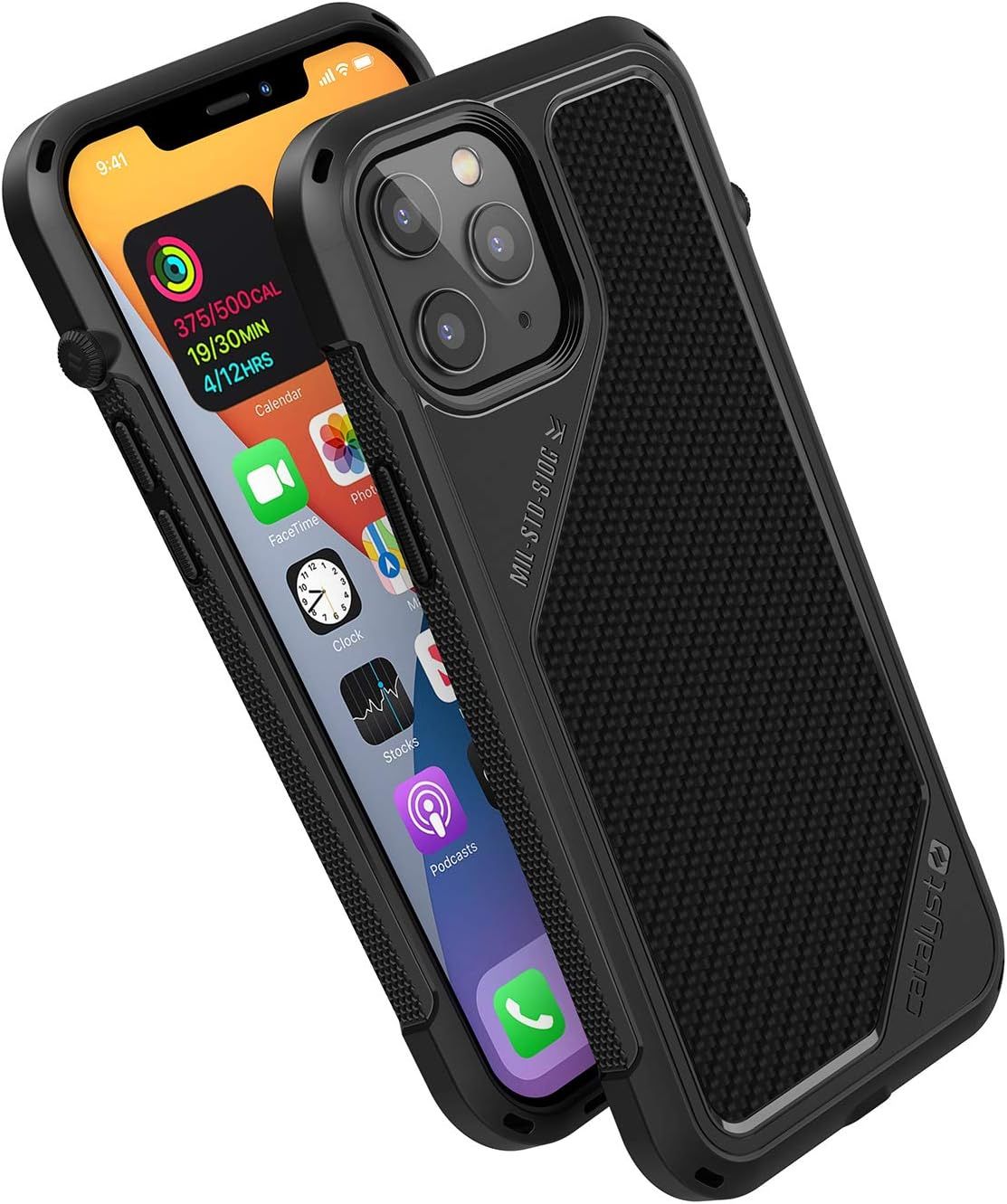 Catalyst Vibe Series Phone Case for iPhone 12 Pro Max - Stealth Black by Catalyst - Refurbished - Brand New condition - US$8.78