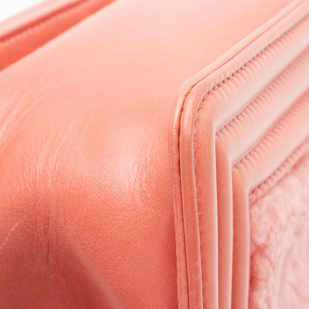 Chanel Shearling Calfskin Small Boy Bag - Calfskin - Pink by Chanel - Image 14