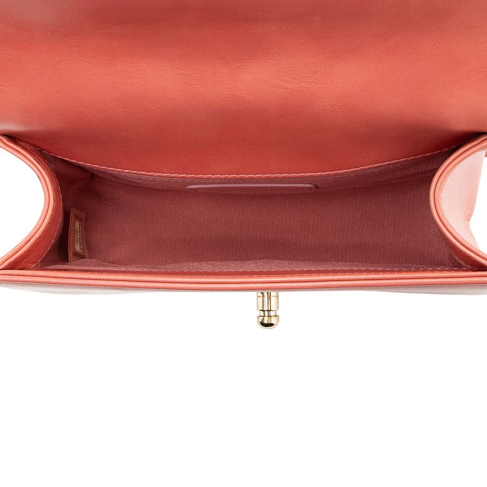 Chanel Shearling Calfskin Small Boy Bag - Calfskin - Pink by Chanel - Image 7