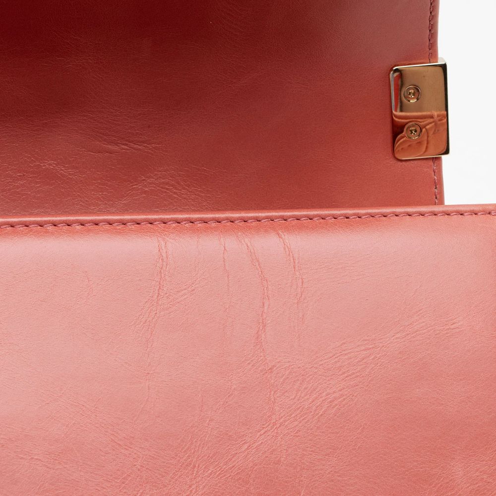 Chanel Shearling Calfskin Small Boy Bag - Calfskin - Pink by Chanel - Image 10