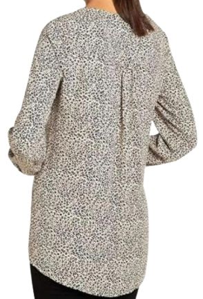 Chelsea & Theodore Women's Crossover Woven Top XL - Small Leopard Print by Chelsea & Theodore - Image 2
