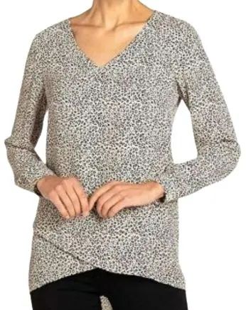 Chelsea & Theodore Women's Top Small Leopard Print - M - White/Black by Chelsea & Theodore - Refurbished - Brand New condition - US$10.99