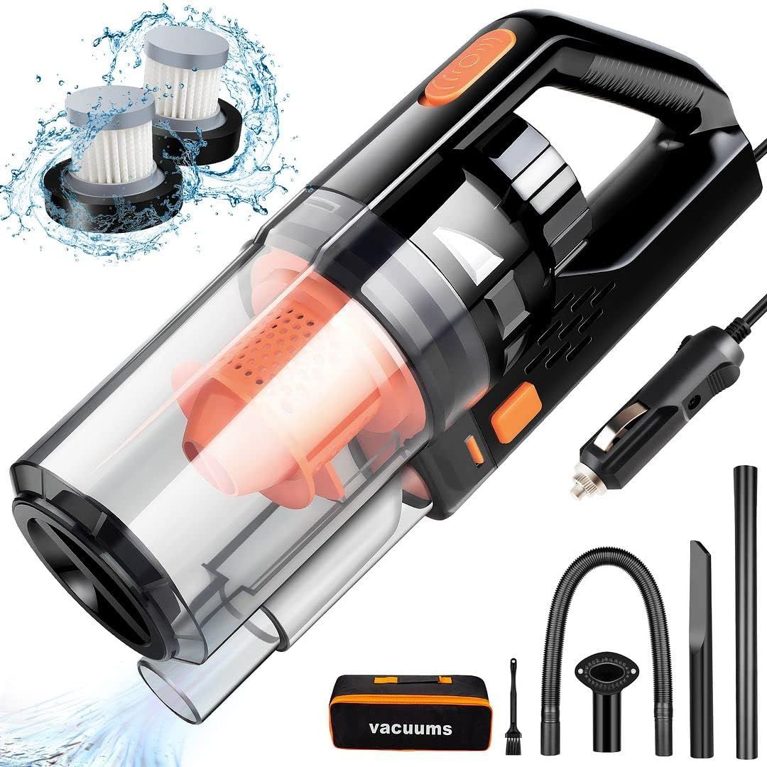 Cherylon SV-11 Portable Handheld Car Vacuum - Orange by Cherylon - Refurbished - Very Good condition - US$41.14