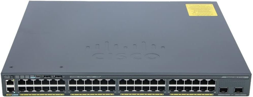 Refurbished Cisco Catalyst 2960-X Series 48-Port Gigabit Ethernet PoE+ ...