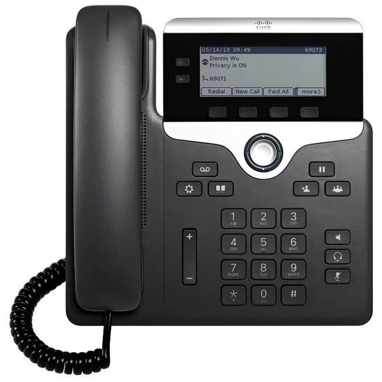 Cisco IP Phone (CP-7821-K9) - Black by Cisco - Refurbished - Premium condition - US$50.94