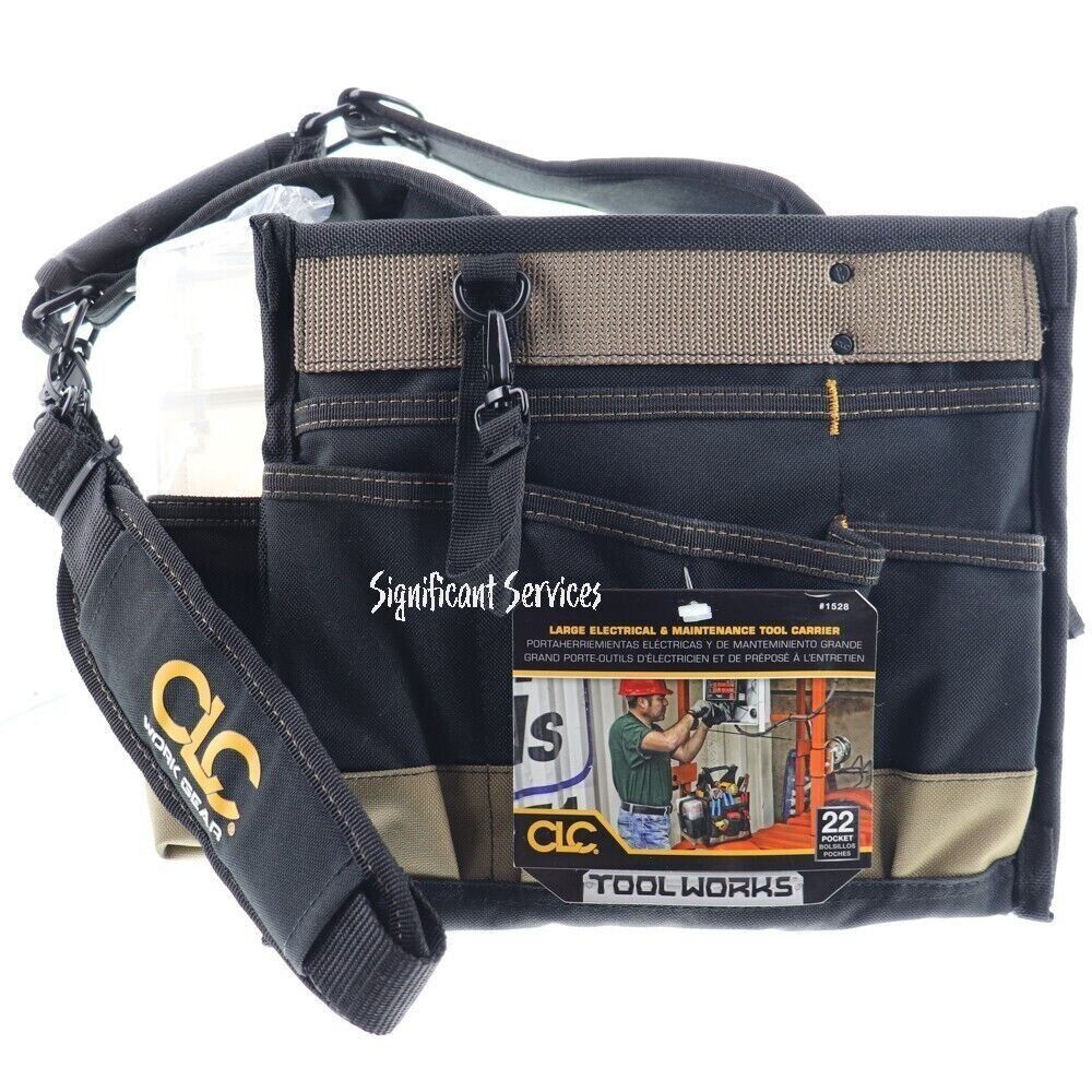CLC Custom LeatherCraft 1528 Heavy Duty Electrical Tool Bag Carrier - Black by CLC - Refurbished - Premium condition - US$80.72