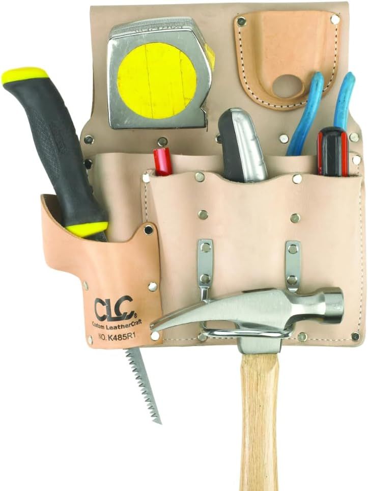 CLC Custom Leathercraft DW-109 K485R1 Standard Drywaller's Tool Pouch - Tan by CLC - Refurbished - Like New condition - Image 2
