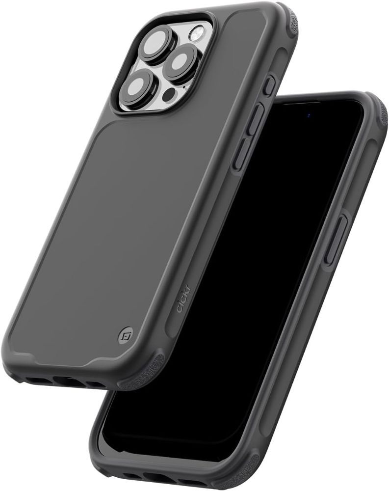 CLCKR G-Form Protection Phone Case with MagSafe for Apple iPhone 15 Pro - Carbon Black by CLCKR - Refurbished - Premium condition - US$8.78