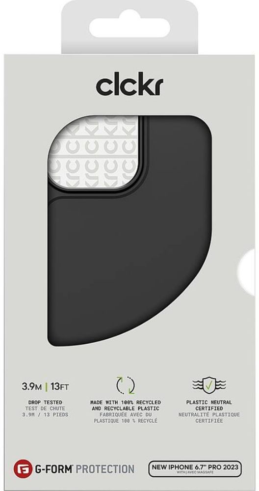 CLCKR G-Form Protection Phone Case with MagSafe for Apple iPhone 15 Pro - Carbon Black by CLCKR - Image 7
