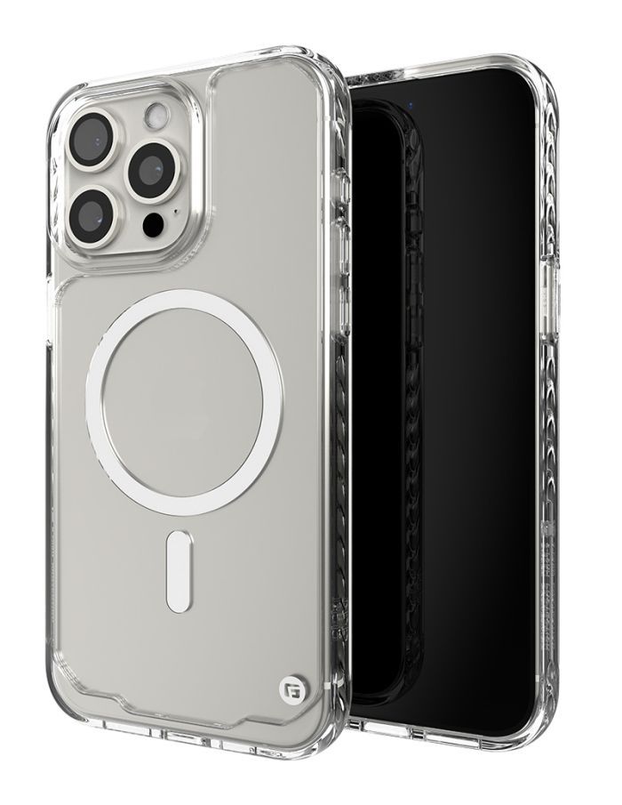 CLCKR G-Form Protection Phone Case with MagSafe for Apple iPhone 15 Pro - Diamond Clear by CLCKR - Refurbished - Like New condition - Image 2