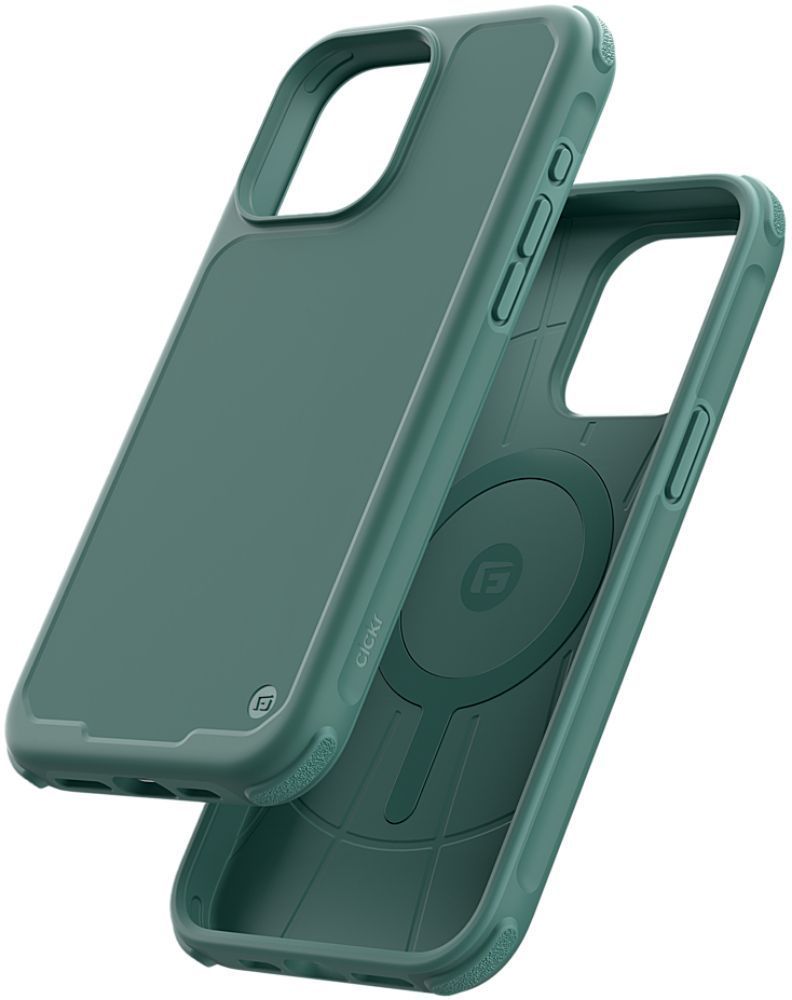 CLCKR G-Form Protection Phone Case with MagSafe for Apple iPhone 15 Pro - Carbon Green by CLCKR - Refurbished - Like New condition - Image 3