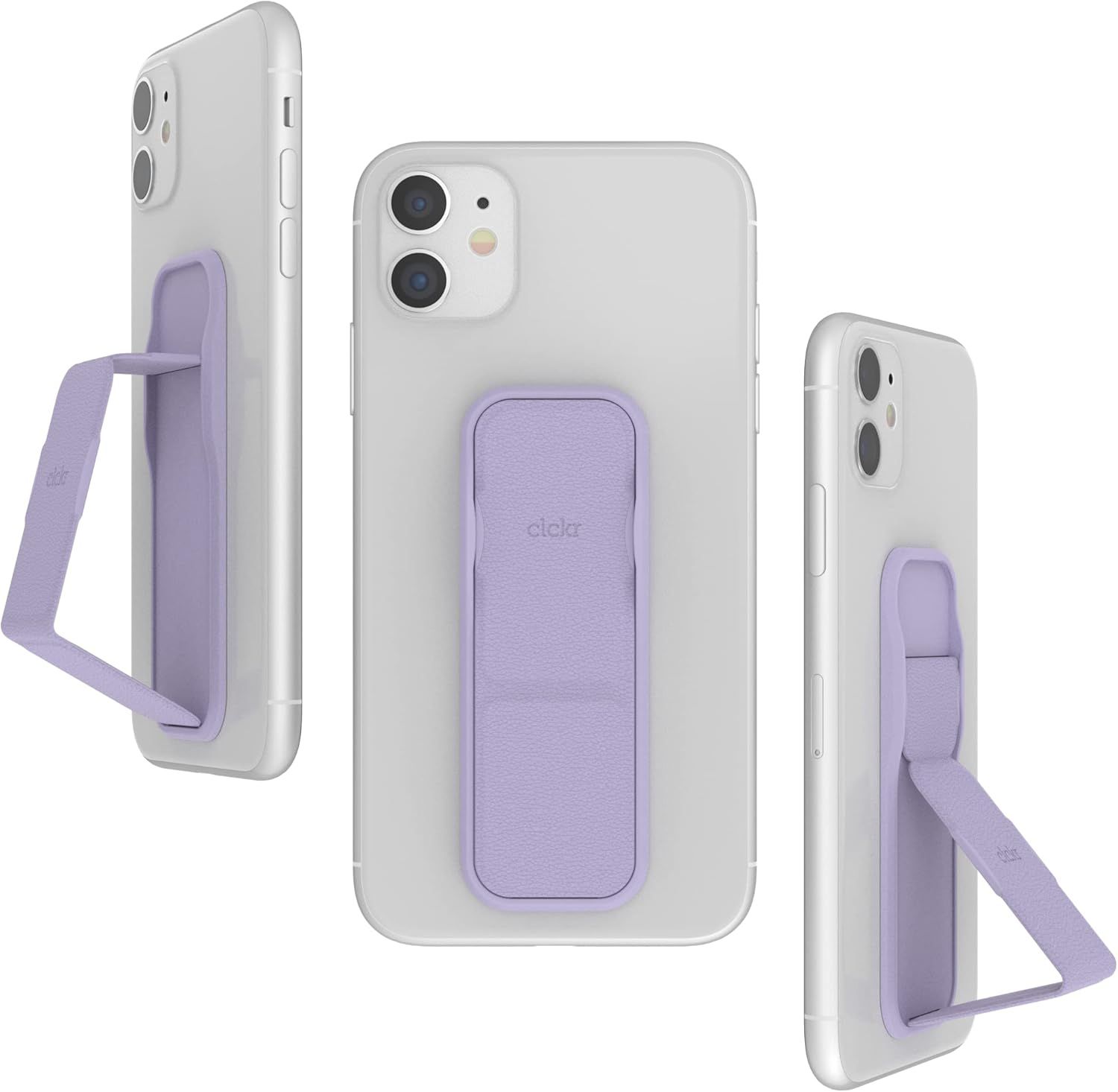 Clckr Grip & Stand Phone Grip - Purple by Clckr - Refurbished - Good condition - US$10.98