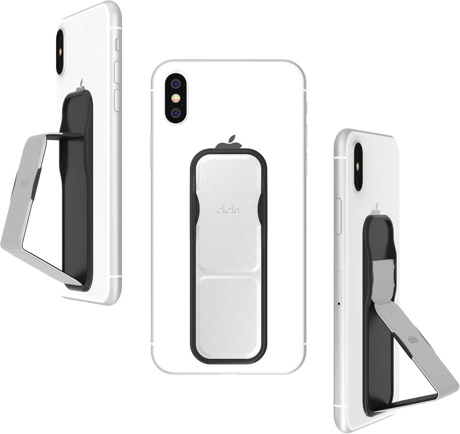 Clckr Grip & Stand Phone Grip - Silver by Clckr - Refurbished - Brand New condition - US$20.98