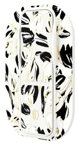 Clckr Magsafe Carson & Quinn Phone Grip - Black with White Tulips by Clckr - Refurbished - Brand New condition - US$20.98