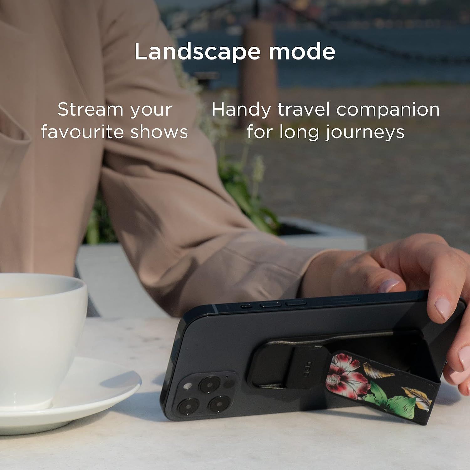 CLCKR RF RICHMOND & FINCH Stand & Grip Universal Phone Holder - Floral by Clckr - Refurbished - Brand New condition - Image 7