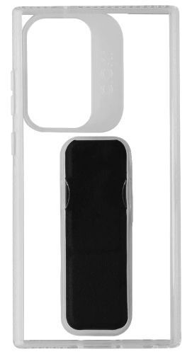 CLCKR Stand & Grip Phone Case for Galaxy S23 Ultra - Clear/Black by CLCKR - Refurbished - Very Good condition - US$8.78
