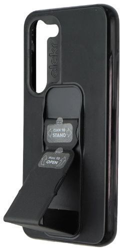 CLCKR Stand & Grip Series Phone Case for Galaxy S23 - Black by CLCKR - Image 3
