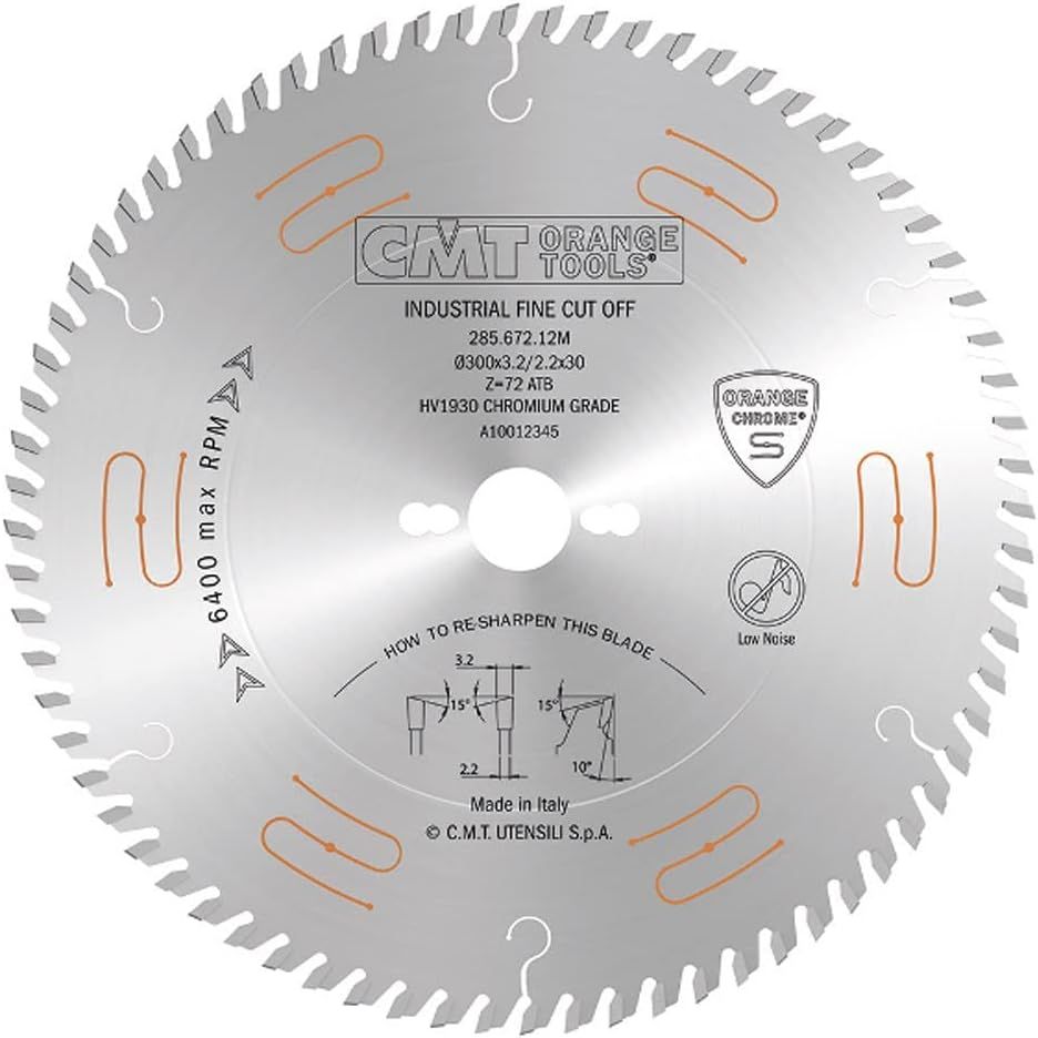 CMT 285.660.10M Crosscut Blade 10" x T60 ATB - Silver by CMT - Refurbished - Premium condition - US$73.56