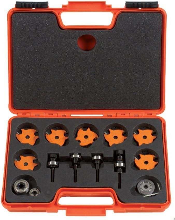 CMT 823.001.11 Slot Cutter Set in Carrying Case Carbide-Tipped - Orange by CMT - Refurbished - Premium condition - US$225.87