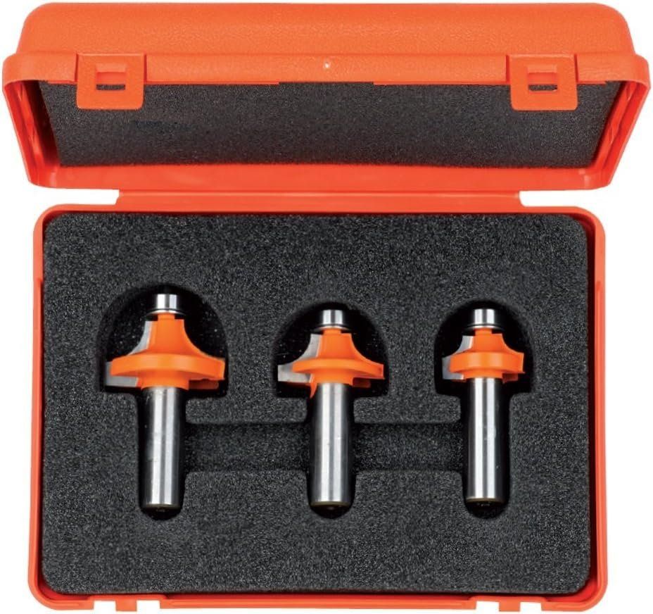 CMT 838.001.11 Roundover Bit Set (3 Pc) - Orange by CMT - Refurbished - Premium condition - US$82.60