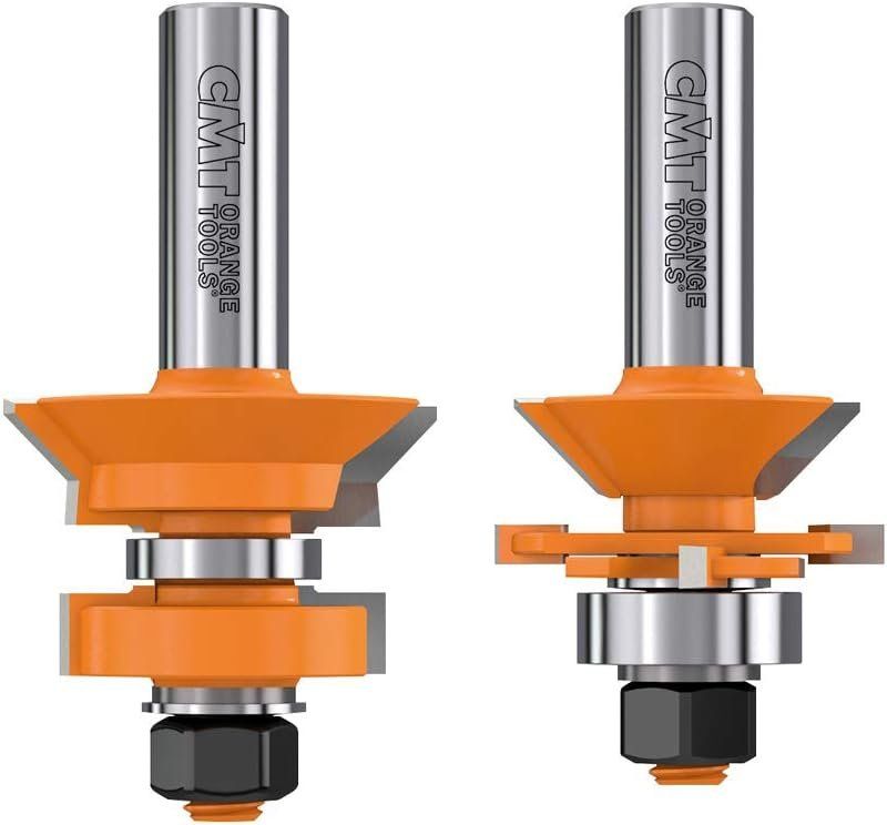 CMT 855.506.11 V-Tongue & Groove Bit Set - Orange by CMT - Refurbished - Premium condition - US$177.39