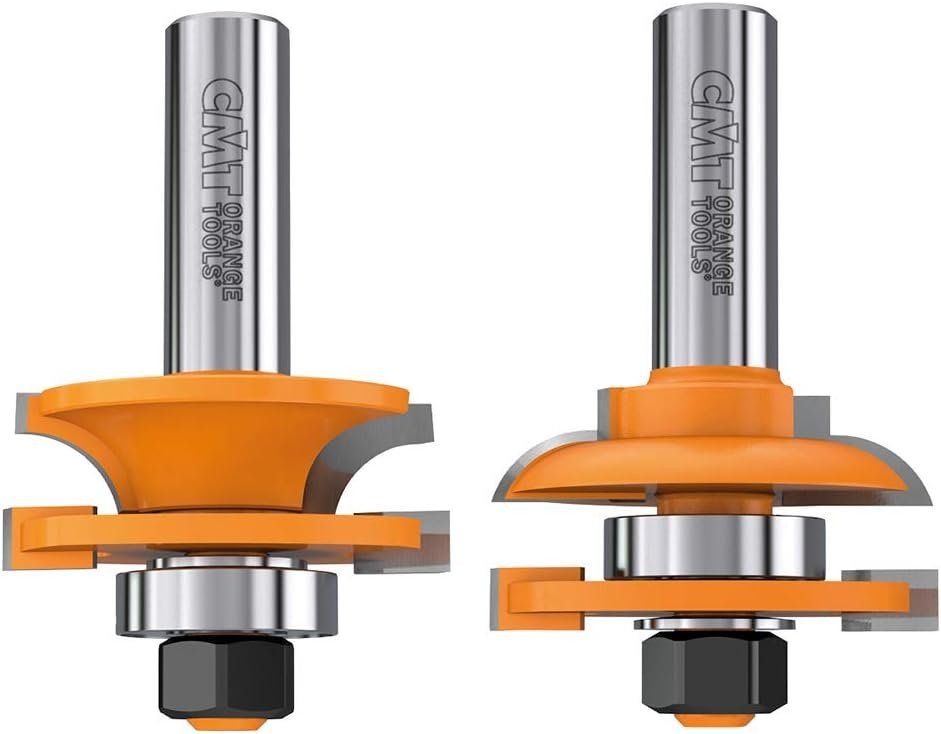 CMT 891.502.11 2-Piece Rail & Stile Bit Set - Orange by CMT - Refurbished - Premium condition - US$128.09