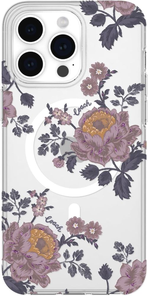 Coach Protective Phone Case with MagSafe for iPhone 13 Pro - Moody Floral Purple - Very Good by Coach - Refurbished - Very Good condition - Image 2