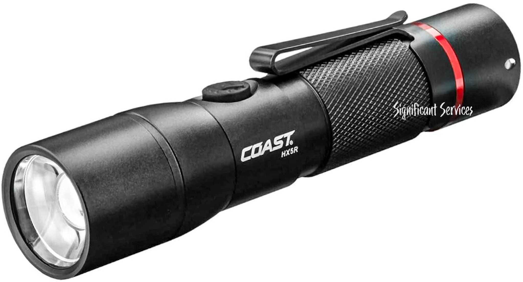 Coast 21625 HX5R Rechargeable LED Flashlight Slide Focus - Black by Coast - Refurbished - Premium condition - US$36.03