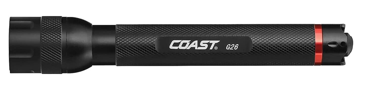 Coast G26 Run Time Rear Switch Fixed Beam LED Flashlight - Black by Coast - Image 2