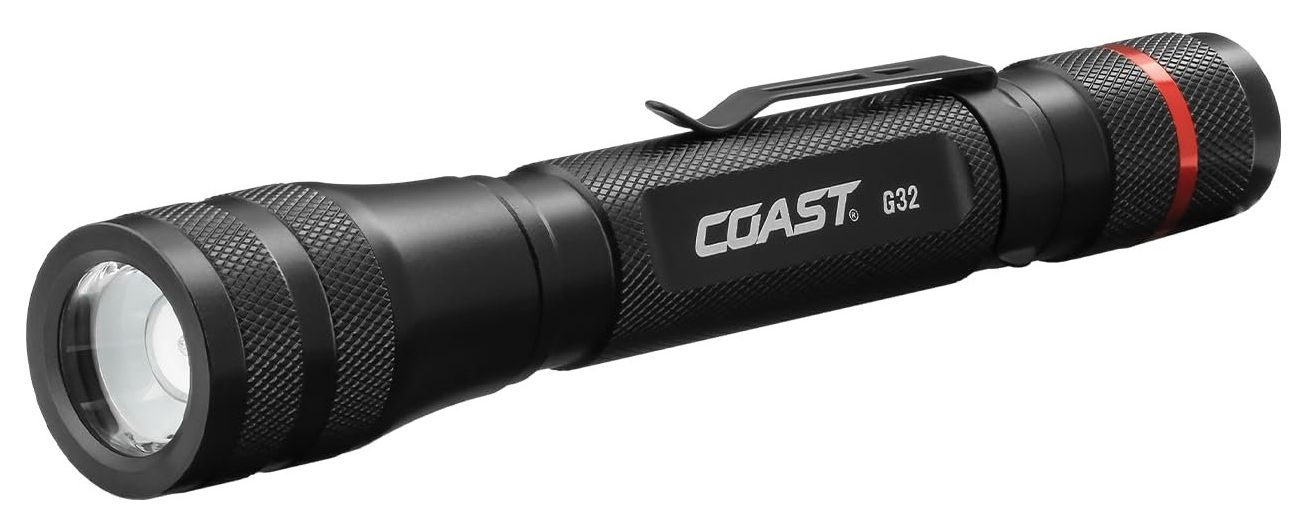Coast G32 Twist Focus Flashlight with Pure and Bulls-Eye Spot Beam - Black by Coast - Refurbished - Premium condition - US$32.58