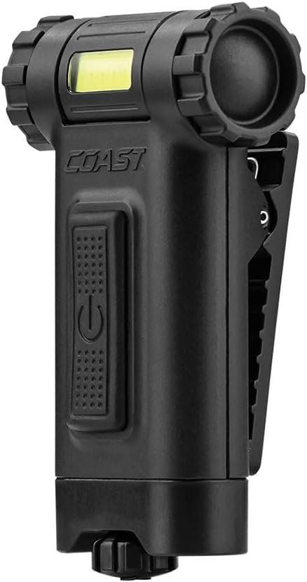 Coast HX3 80 Lumen Dual Color White & UV Magnetic LED Clip Light with Beam Rotation - Black by Coast - Refurbished - Premium condition - US$25.59