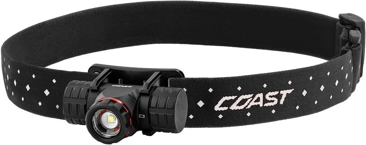 Coast XPH25R USB Rechargeable Dual Power LED Headlamp - Black by Coast - Refurbished - Premium condition - US$42.74