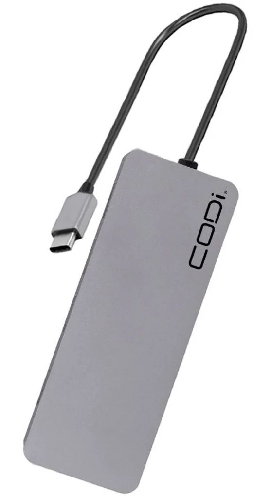 CODi 5-in-1 Multi-Port Hub (A01065) - Grey by CODi - Image 2