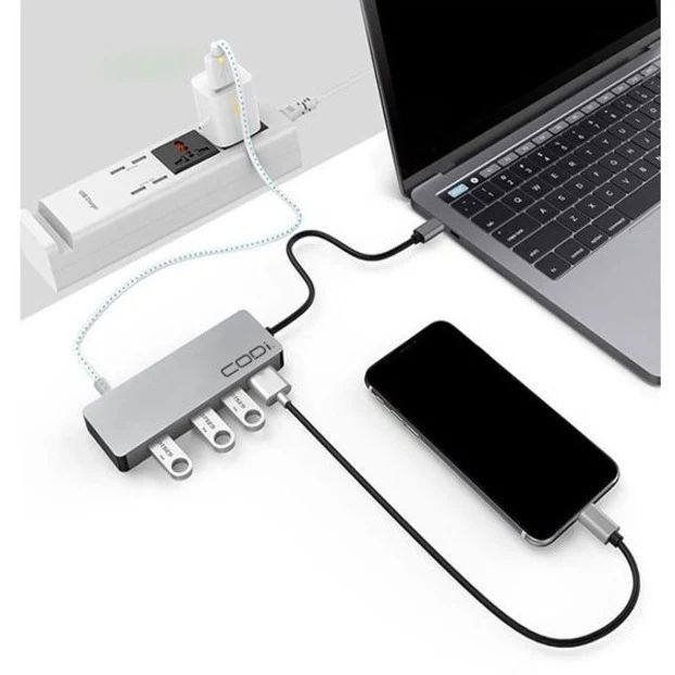 CODi 5-in-1 Multi-Port Hub (A01065) - Grey by CODi - Image 4