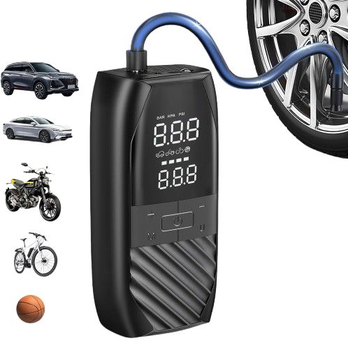 Convtoya 150 PSI Tire Inflator Portable Air Compressor - Black by Convtoya - Refurbished - Very Good condition - US$35.61