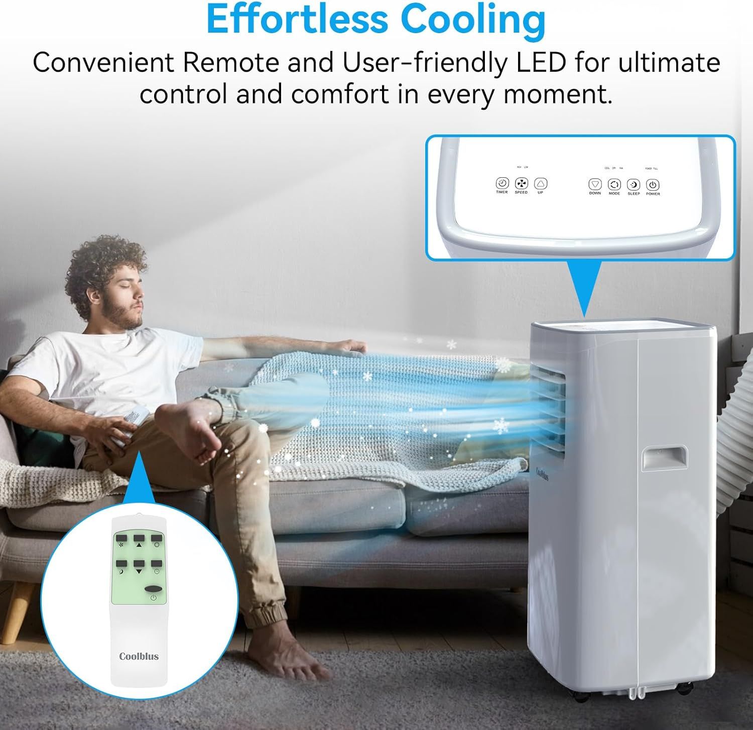 Coolblus Portable Air Conditioner A019K-05KR - White by Coolblus - Image 3
