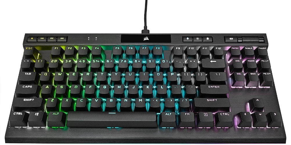 Corsair K70 RGB TKL CHAMPION SERIES Optical-Mechanical Gaming Keyboard - OPX Mechanical - Black by Corsair - Image 2