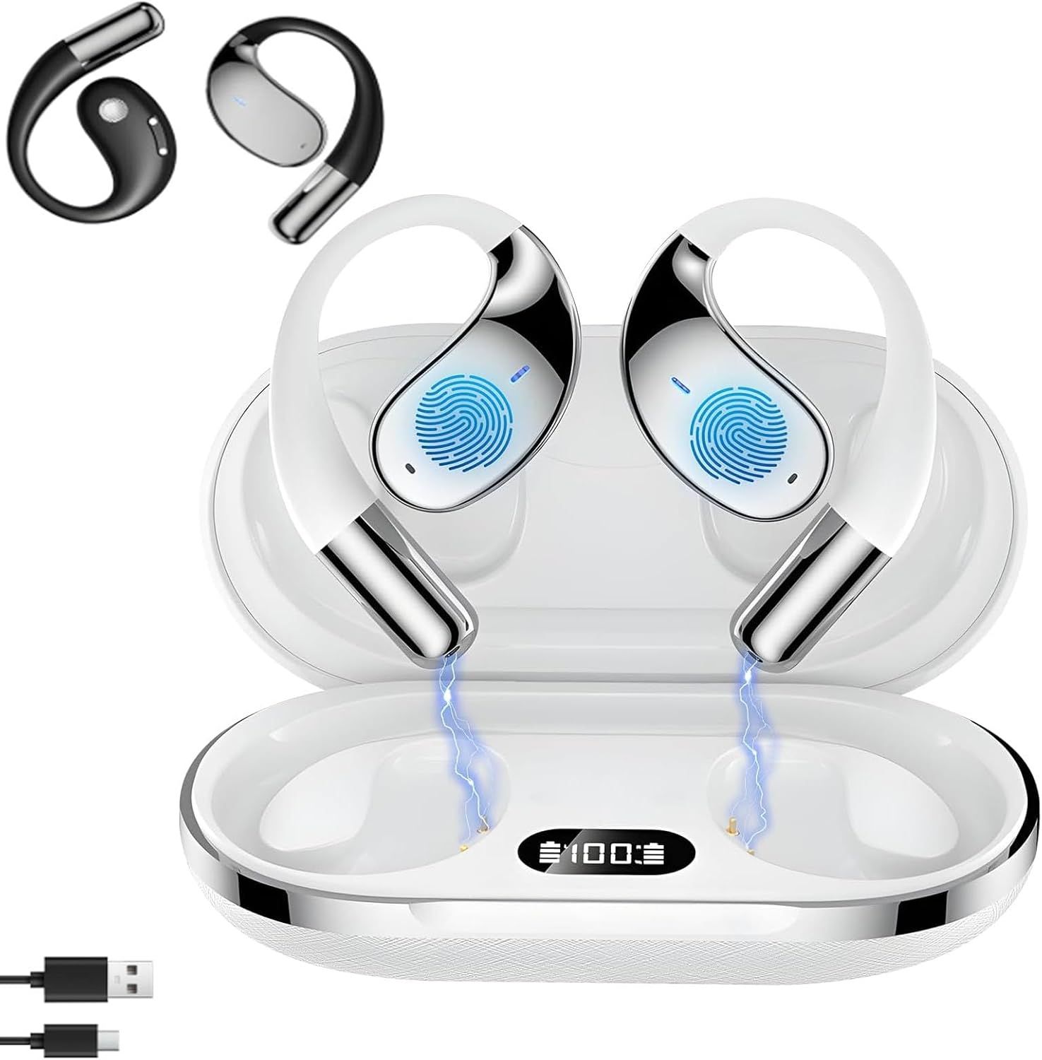 Cotgot Language Translation Earbuds with 144 Language Translation HAZ1 - White by Cotgot - Refurbished - Very Good condition - US$35.57