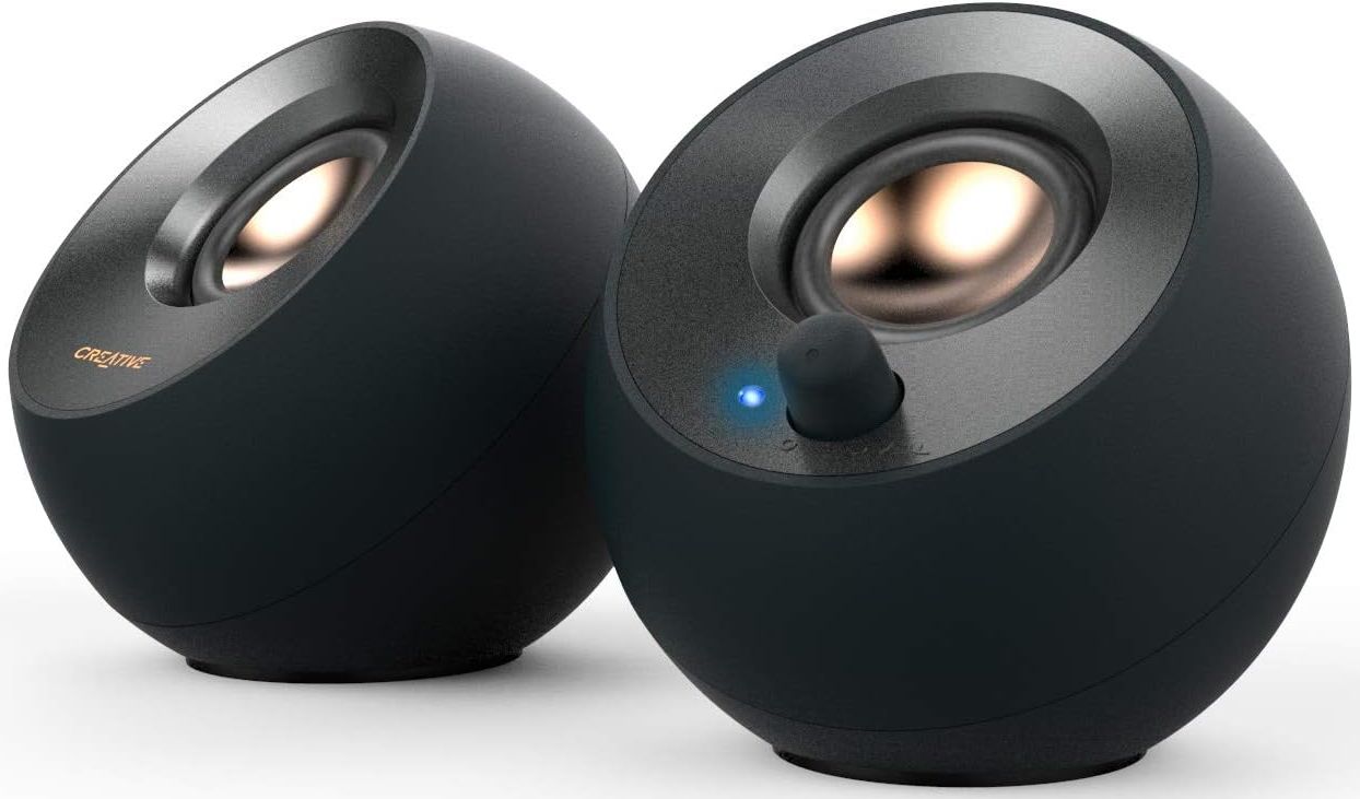 Creative Pebble V2 Minimalistic 2.0 USB-C Powered Desktop Speakers - Black by Creative - Refurbished - Very Good condition - US$97.10
