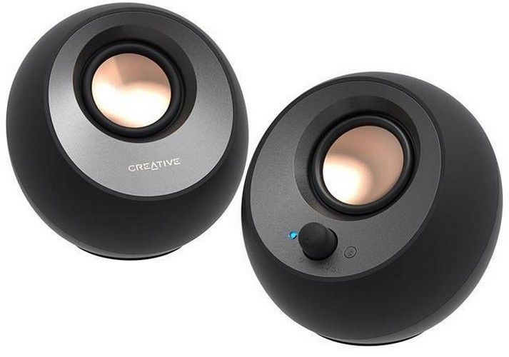 Creative Pebble V3 2.0 USB-C Bluetooth Computer Speakers - Black by Creative - Refurbished - Very Good condition - US$111.25