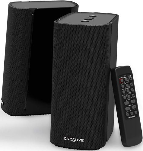 Creative T100 Compact Hi-Fi 2.0 Desktop Speakers - Black by Creative - Refurbished - Very Good condition - US$214.39