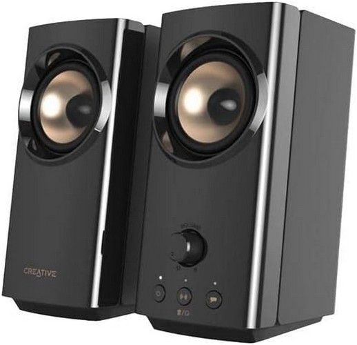 Creative T60 2.0 Compact Hi-Fi Desktop Speakers with Clear Dialog and Surround - Black by Creative - Refurbished - Very Good condition - US$188.95