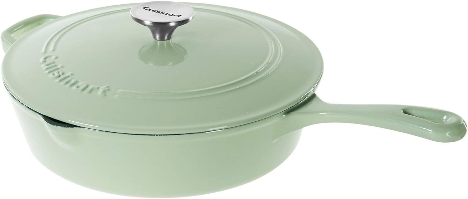 Cuisinart 12" Chicken Fryer Cast Iron CI45-30 - Mint Green by Cuisinart - Refurbished - Very Good condition - US$76.26