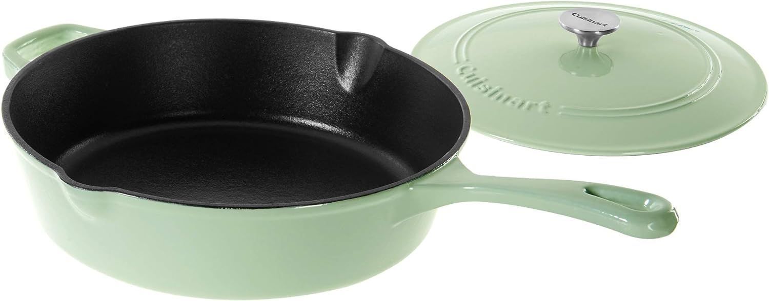 Cuisinart 12" Chicken Fryer Cast Iron CI45-30 - Mint Green by Cuisinart - Image 2