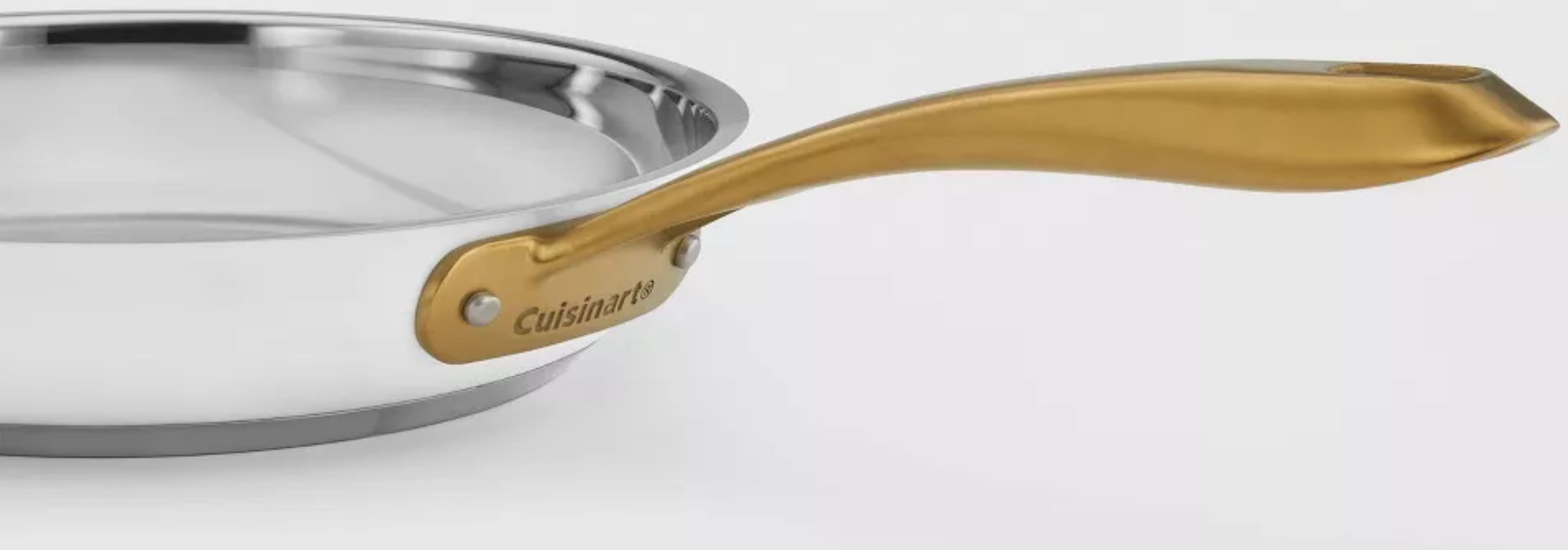 Cuisinart 839-8MW Classic Stainless Steel Cookware Set 8-Piece - Matte White/Brushed Gold by Cuisinart - Image 8