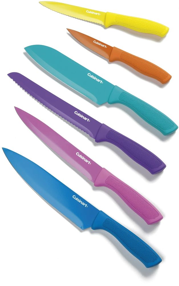 Cuisinart C55-12PCGW Advantage Ceramic Coated Knife Set 12-Piece - Multicolor by Cuisinart - Image 2