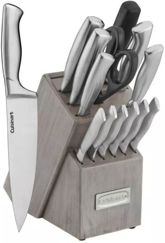 Cuisinart C77SS-15PT Classic Stainless Steel Knife Block Set 15-Piece - Silver by Cuisinart - Image 2